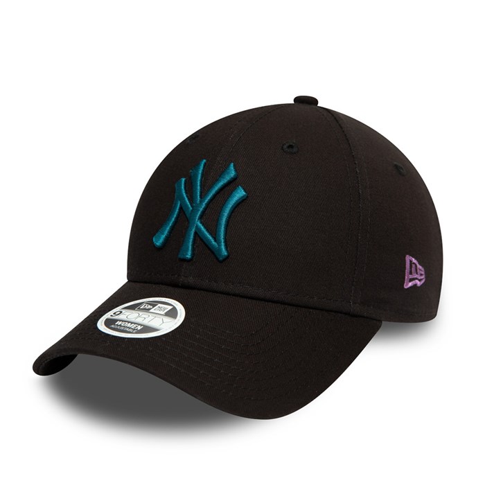 New York Yankees League Essential Naiset 9FORTY Lippis Mustat - New Era Lippikset Tukkukauppa FI-438920